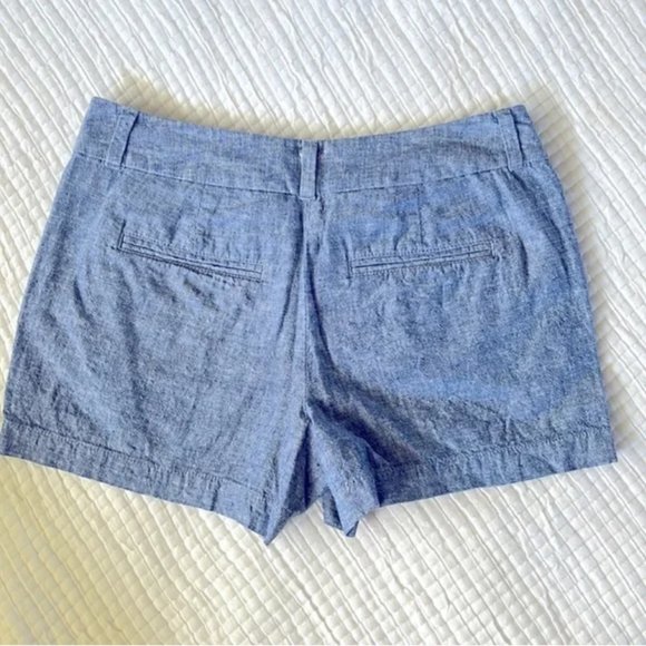 Linen Shorts Blue - Picture 3 of 5